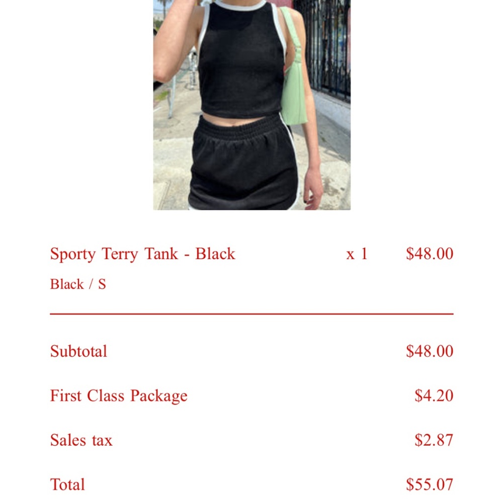 Sporty Terry Tank